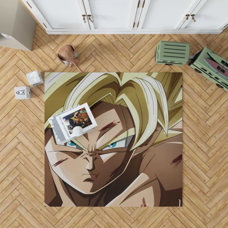 Goku Unleashed A Dragon Ball Tale Anime Rug