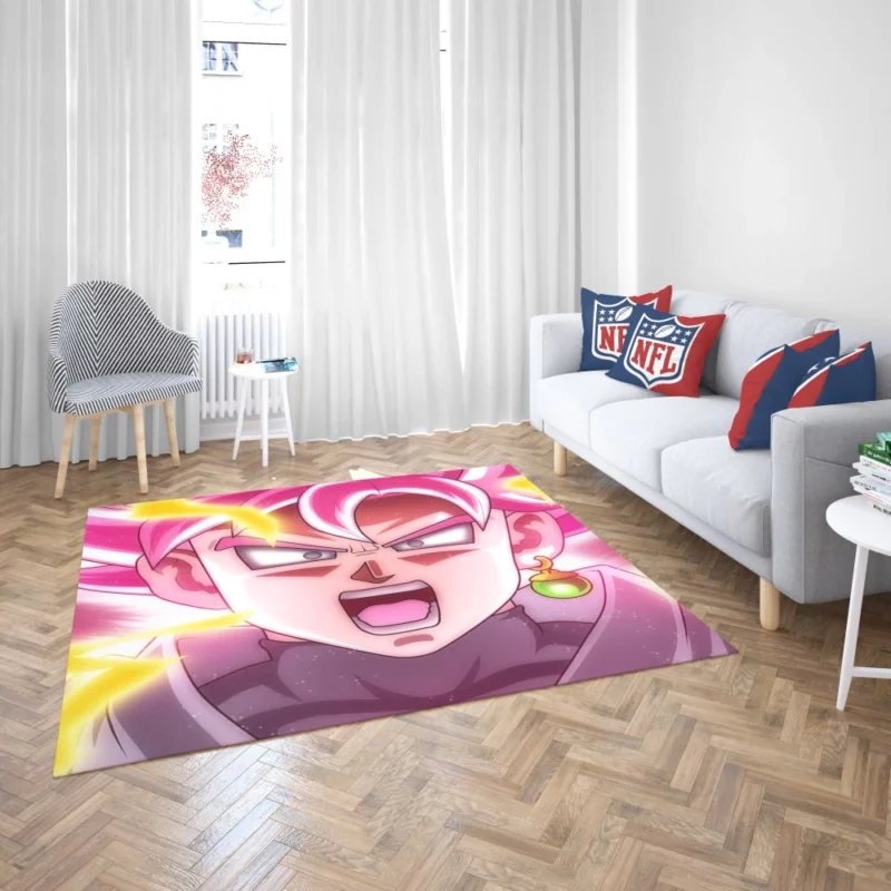 Goku Unstoppable Power Anime Rug 2