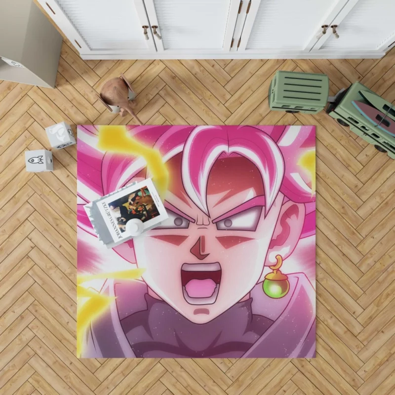 Goku Unstoppable Power Anime Rug