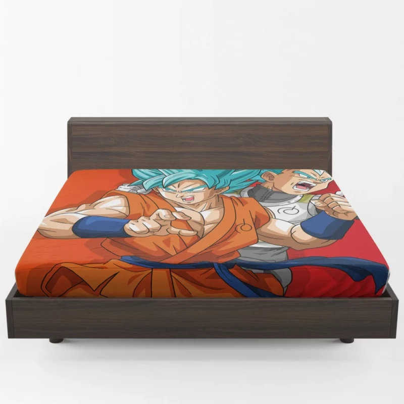 Goku & Vegeta Bond Eternal Allies Anime Fitted Sheet 1