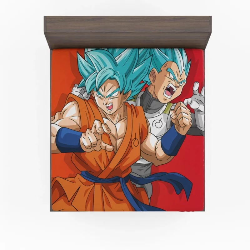 Goku & Vegeta Bond Eternal Allies Anime Fitted Sheet