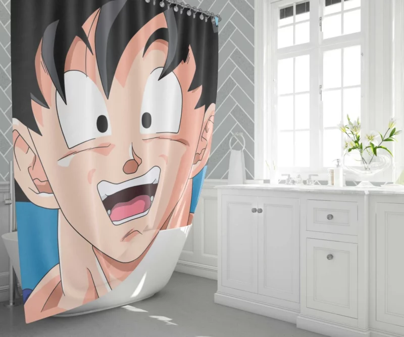 Goku Z Saga Legendary Adventures Anime Shower Curtain 1