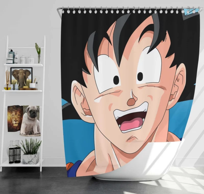 Goku Z Saga Legendary Adventures Anime Shower Curtain