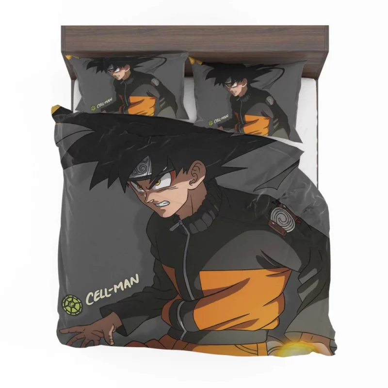 Goku and Naruto Crossover Anime Bedding Set 1