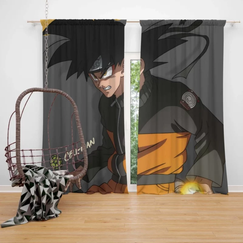 Goku and Naruto Crossover Anime Curtain