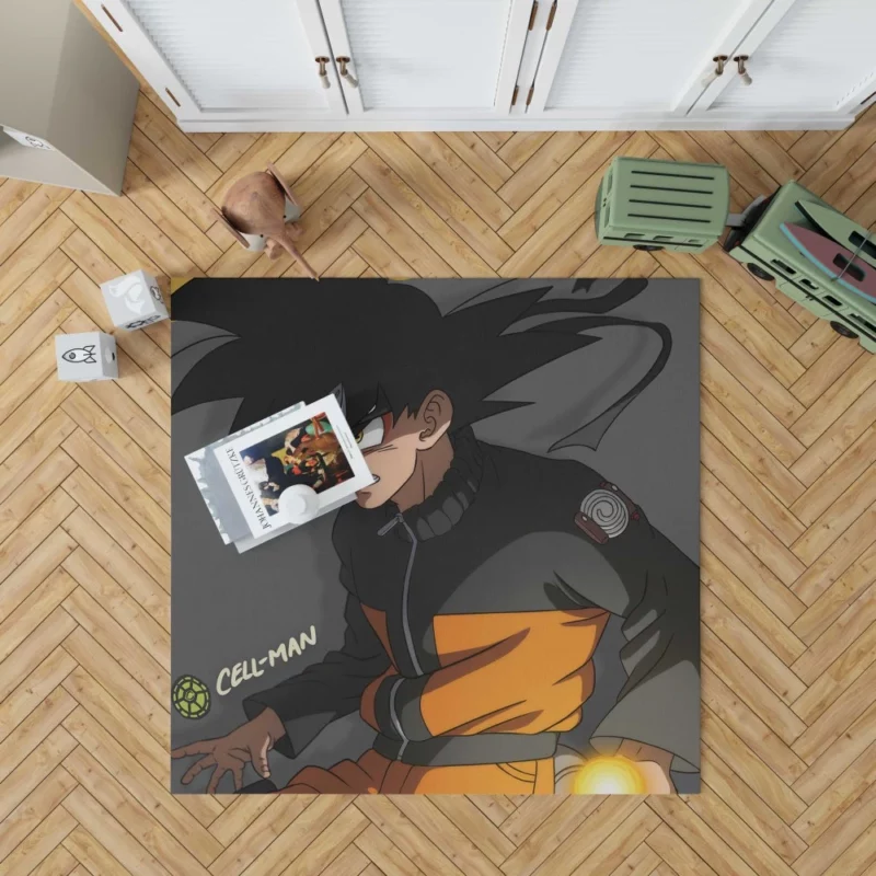 Goku and Naruto Crossover Anime Rug