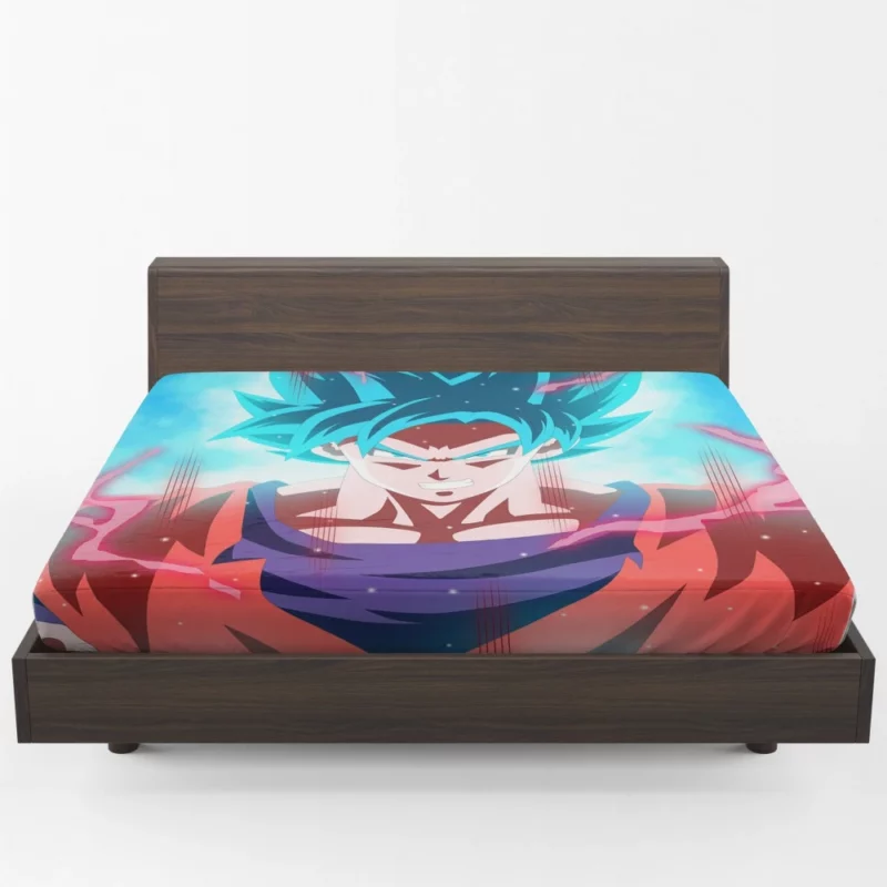 Goku and SSGSS Power Clash Anime Fitted Sheet 1