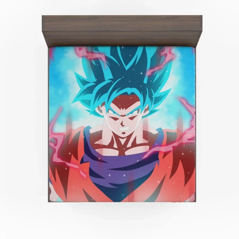 Goku and SSGSS Power Clash Anime Fitted Sheet