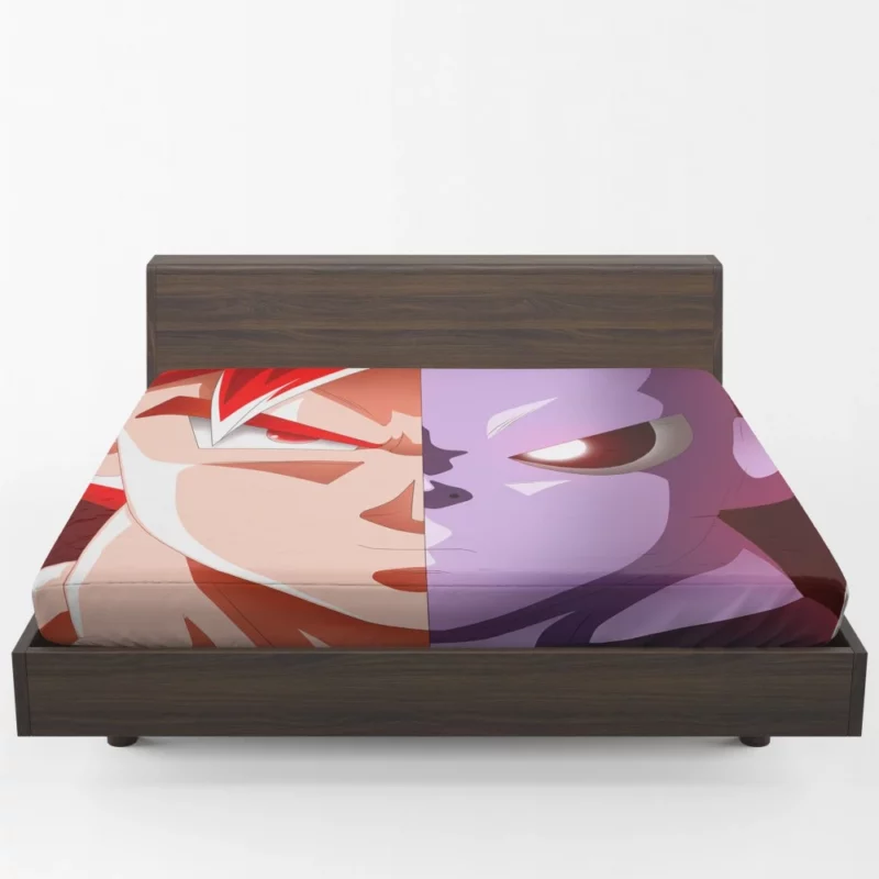 Goku vs Jiren Intense Battle Anime Fitted Sheet 1