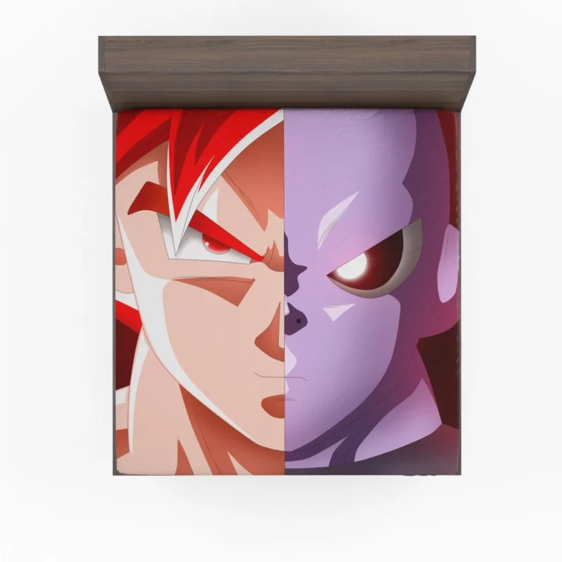 Goku vs Jiren Intense Battle Anime Fitted Sheet