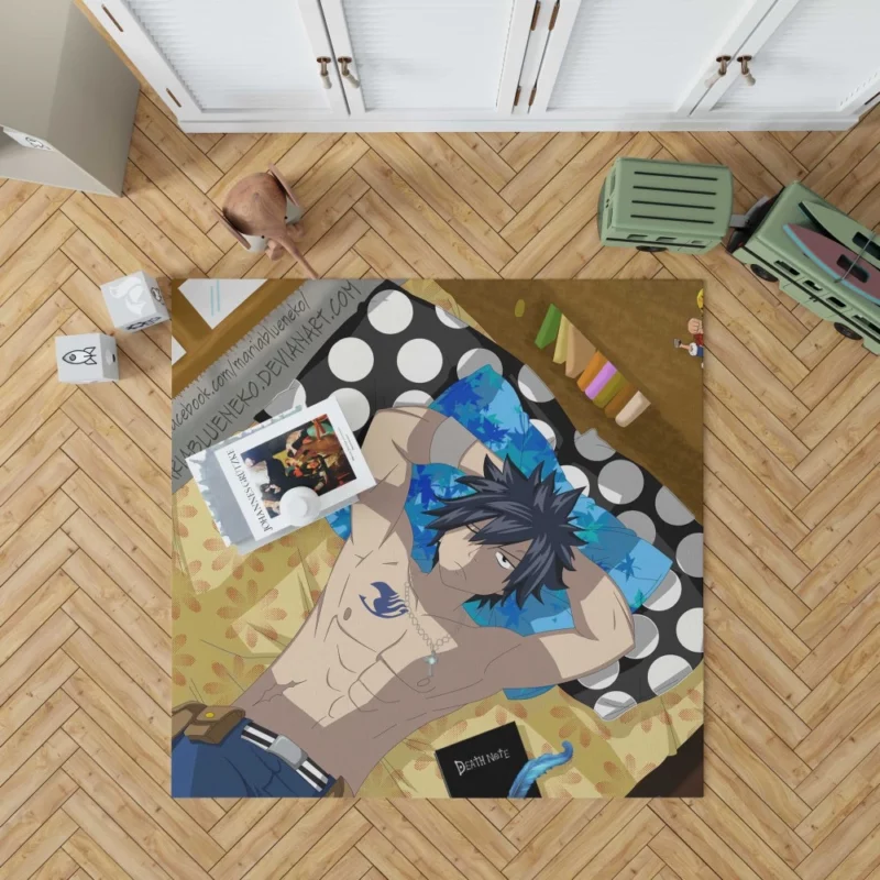 Gray Fullbuster Chill Saga Anime Rug