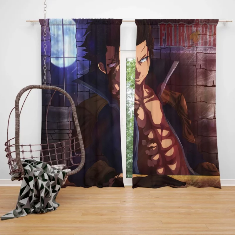 Gray Fullbuster Ice Wizard Anime Curtain