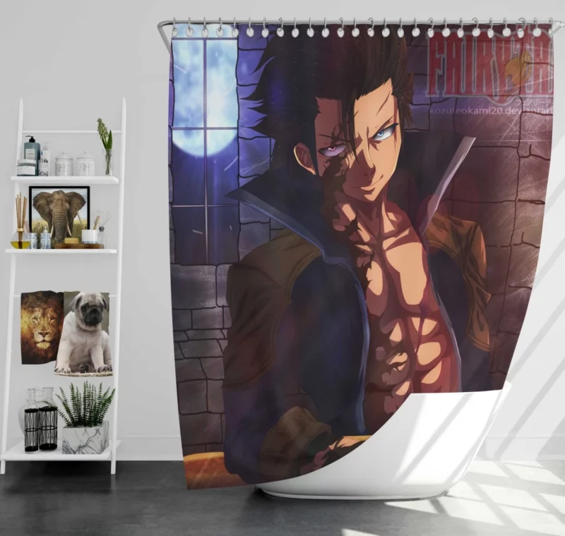 Gray Fullbuster Ice Wizard Anime Shower Curtain