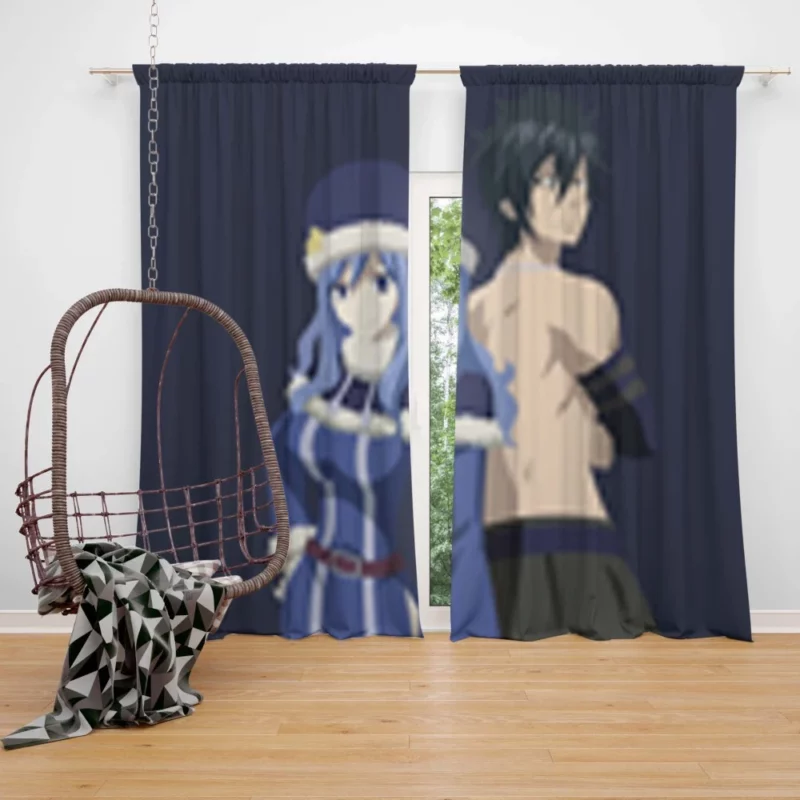 Gray and Juvia Watery Bonds Anime Curtain