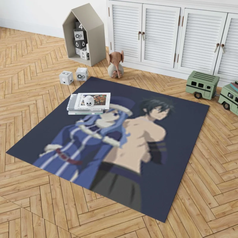 Gray and Juvia Watery Bonds Anime Rug 1