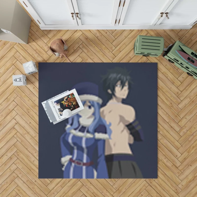 Gray and Juvia Watery Bonds Anime Rug