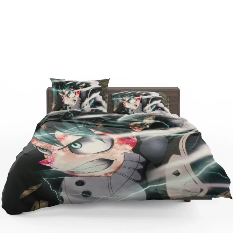 Green-Haired Hero Midoriya Anime Bedding Set