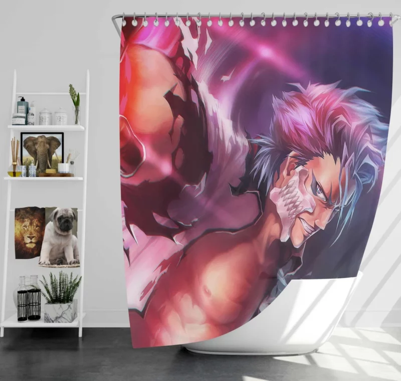 Grimmjow Bleach Reckless Espada Anime Shower Curtain