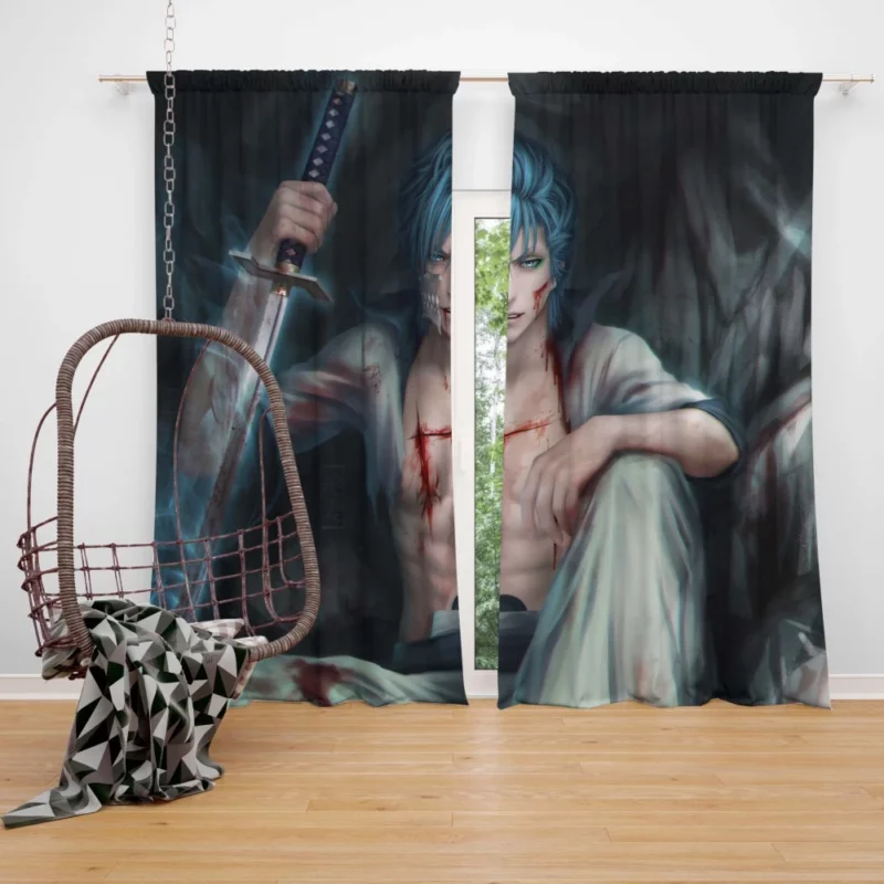 Grimmjow Bleach Savage Panther Anime Curtain