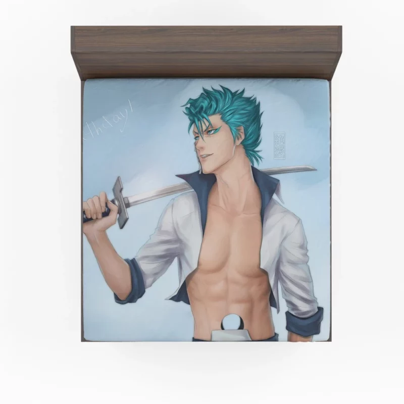 Grimmjow Jaegerjaquez Bleach Ferocious Rival Anime Fitted Sheet