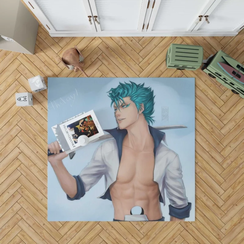 Grimmjow Jaegerjaquez Bleach Ferocious Rival Anime Rug