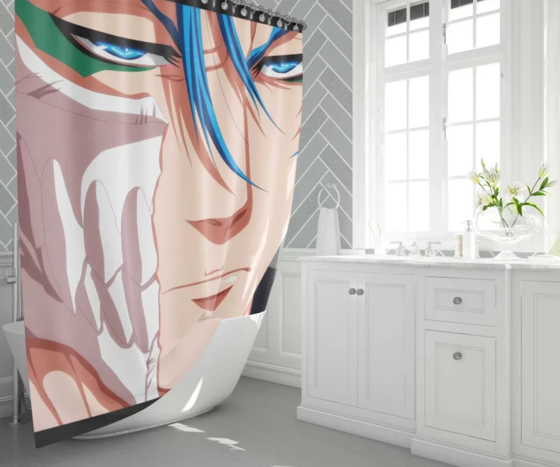 Grimmjow Jaegerjaquez Bleach Fierce Rebel Anime Shower Curtain 1