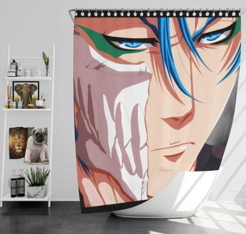 Grimmjow Jaegerjaquez Bleach Fierce Rebel Anime Shower Curtain