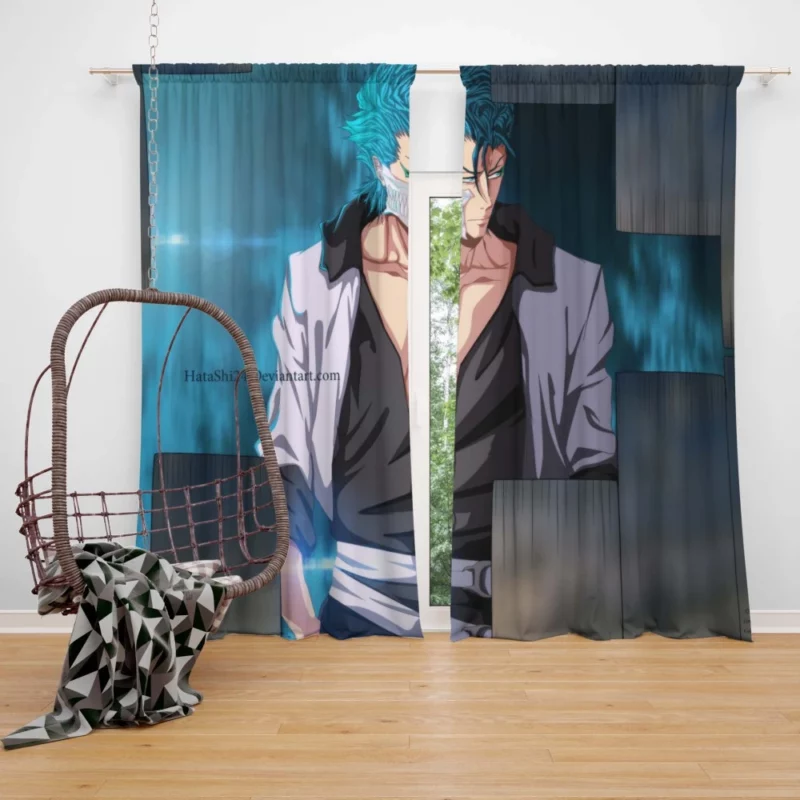 Grimmjow Jaegerjaquez Bleach Roaring Beast Anime Curtain