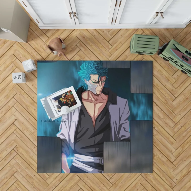 Grimmjow Jaegerjaquez Bleach Roaring Beast Anime Rug