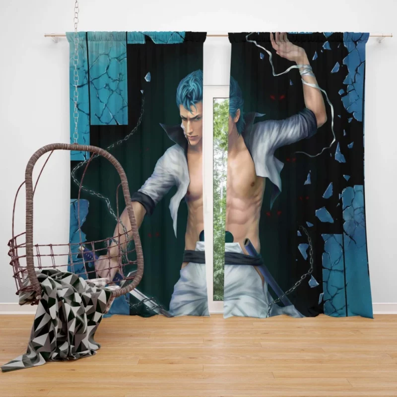 Grimmjow Jaegerjaquez Bleach Untamed Spirit Anime Curtain