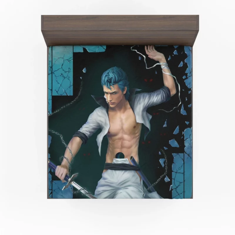 Grimmjow Jaegerjaquez Bleach Untamed Spirit Anime Fitted Sheet