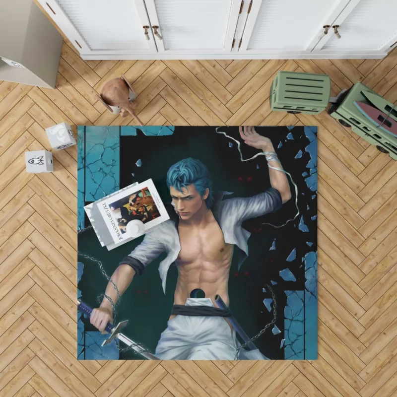 Grimmjow Jaegerjaquez Bleach Untamed Spirit Anime Rug