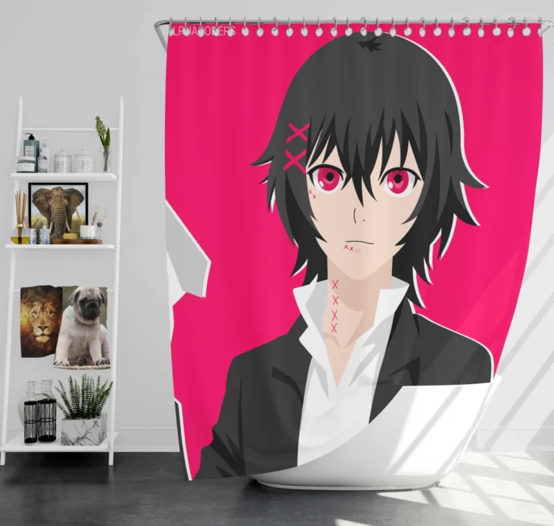 Haise Sasaki Enigmatic Ghoul Anime Shower Curtain