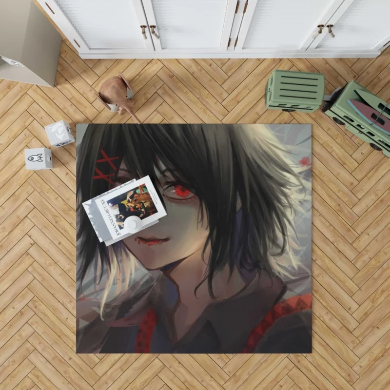 Haise Sasaki and Touka Allies Anime Rug