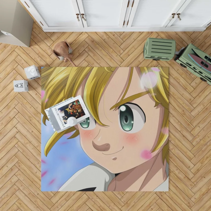 Happy Meliodas Unstoppable Duo Anime Rug