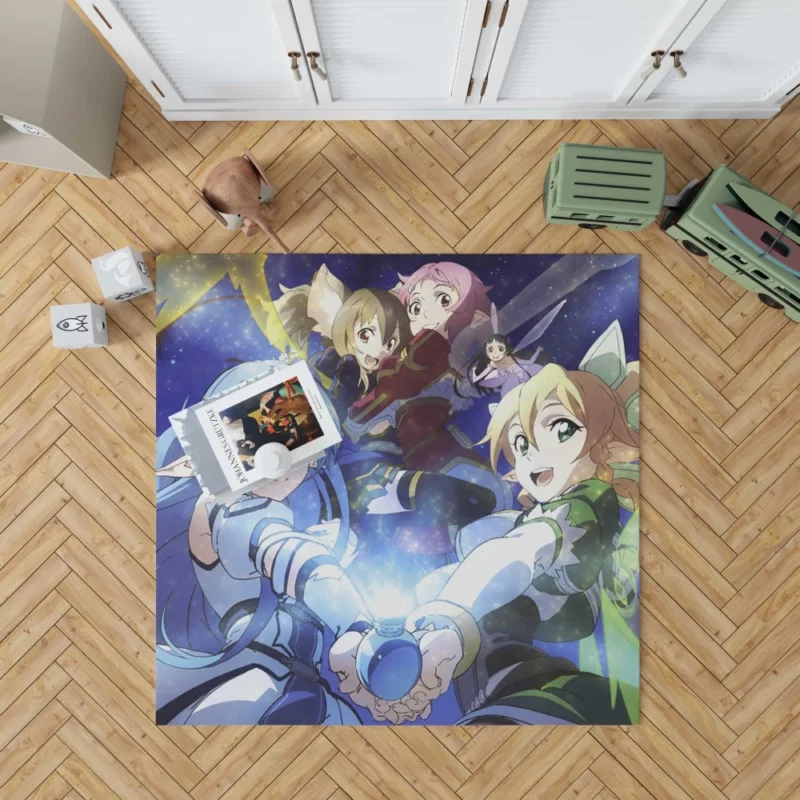 Heroines of Sword Art Online II Anime Rug