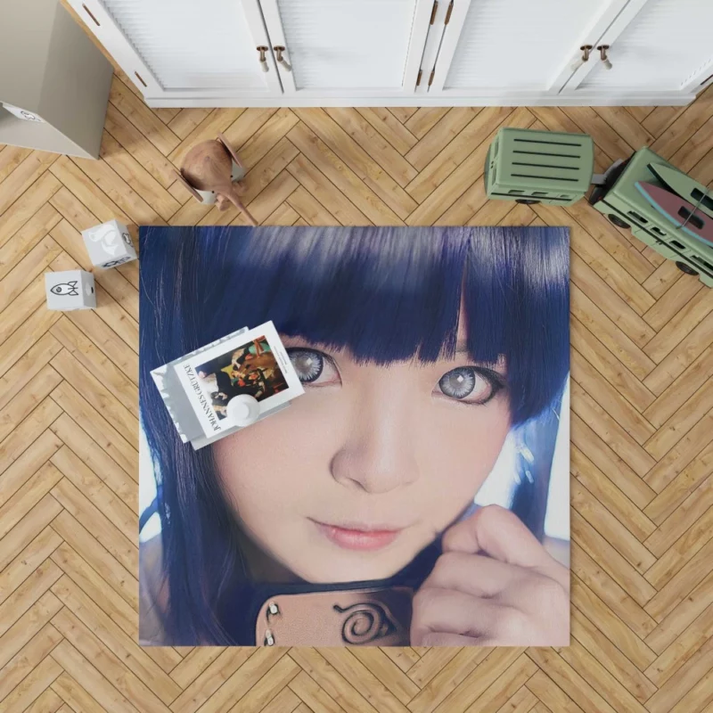 Hinata Hyuga Cosplay Elegant Portrayal Anime Rug