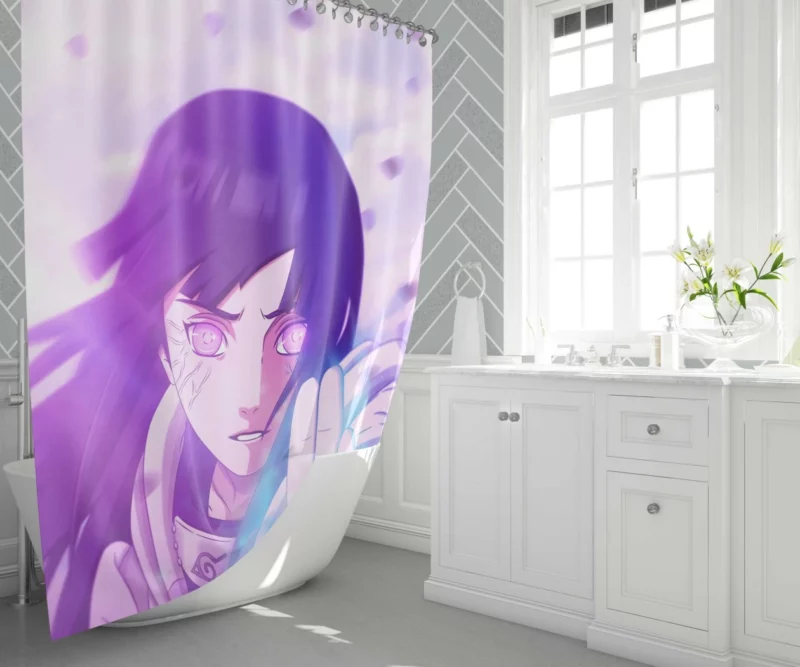 Hinata Hyuga Integral Character Anime Shower Curtain 1