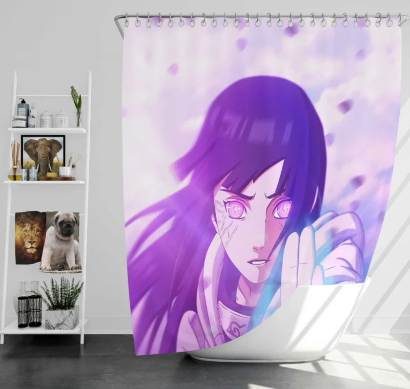 Hinata Hyuga Integral Character Anime Shower Curtain