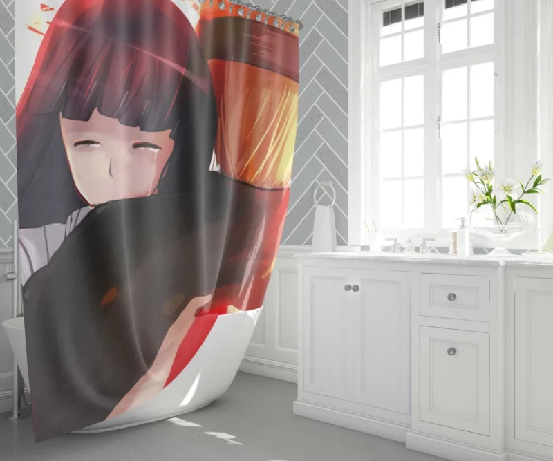 Hinata Hyuga Naruto Inspirational Love Anime Shower Curtain 1