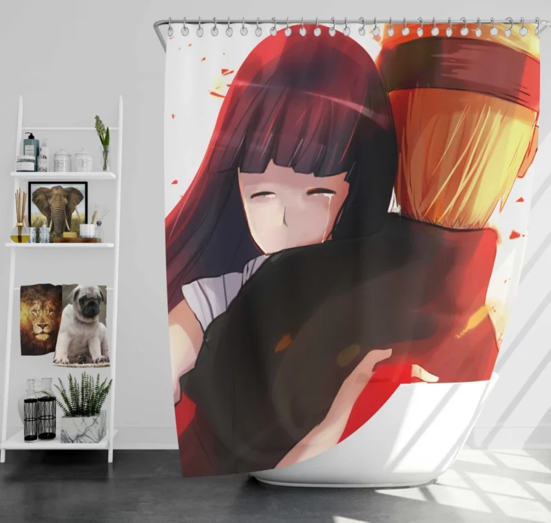 Hinata Hyuga Naruto Inspirational Love Anime Shower Curtain