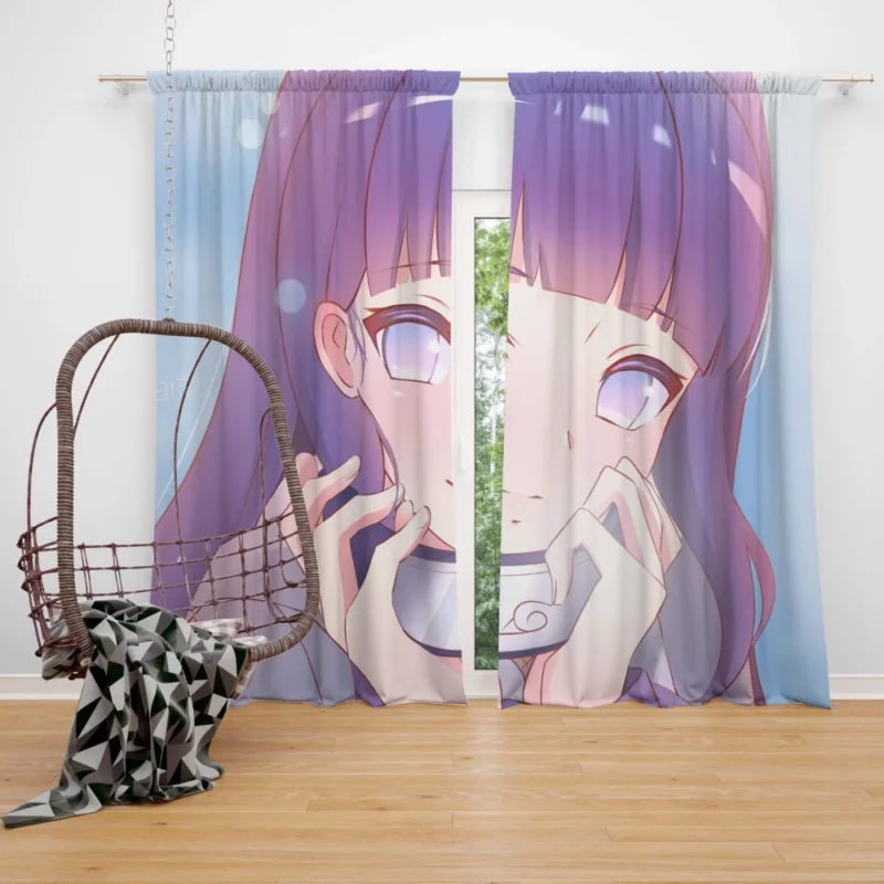 Hinata Hyuga Remarkable Character Anime Curtain