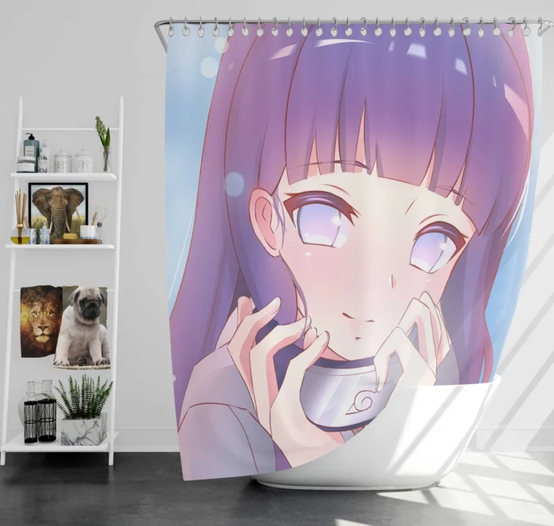 Hinata Hyuga Remarkable Character Anime Shower Curtain