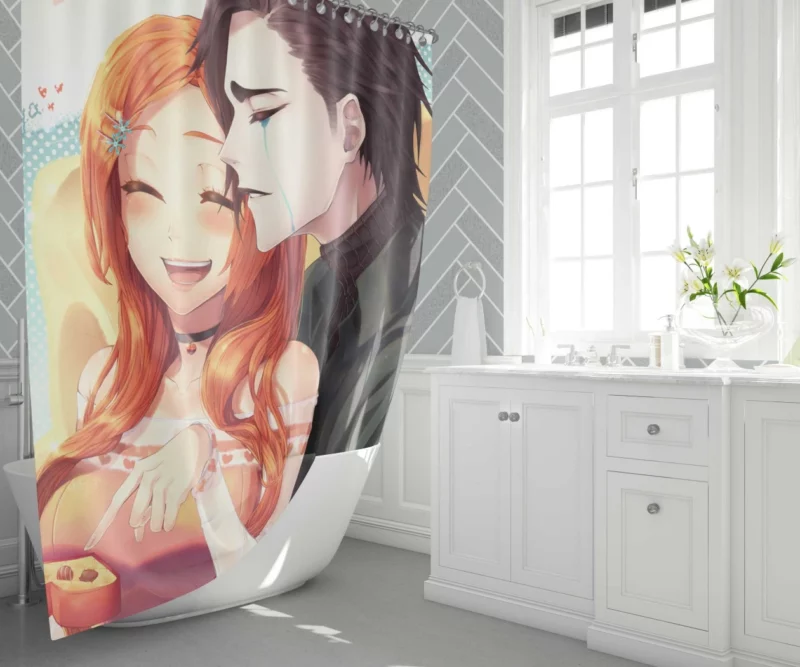 Hitsugaya Toushiro Frosty Soul Anime Shower Curtain 1