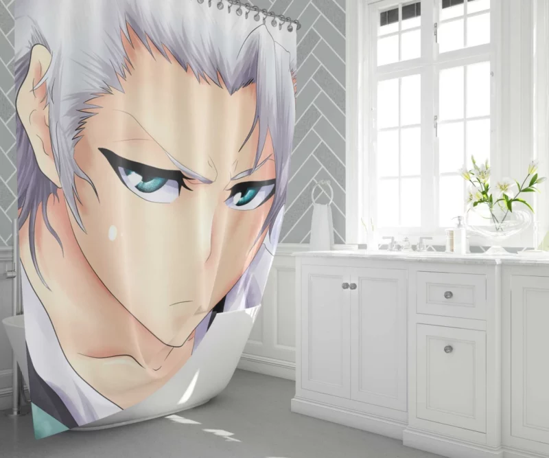 Hitsugaya Toushiro Snowy Captain Anime Shower Curtain 1