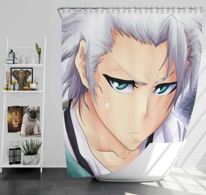 Hitsugaya Toushiro Snowy Captain Anime Shower Curtain