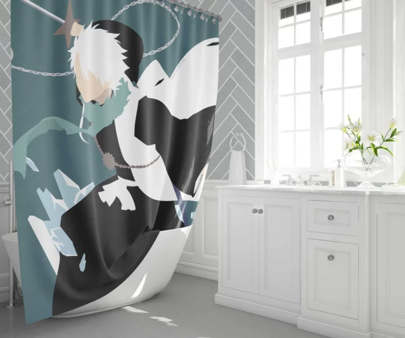 Hitsugaya Toushiro Winter Guardian Anime Shower Curtain 1