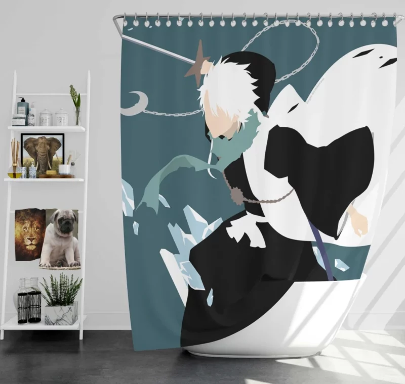 Hitsugaya Toushiro Winter Guardian Anime Shower Curtain