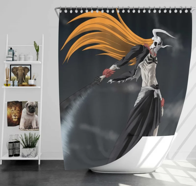 Hollow Ichigo Unleashed Power Anime Shower Curtain