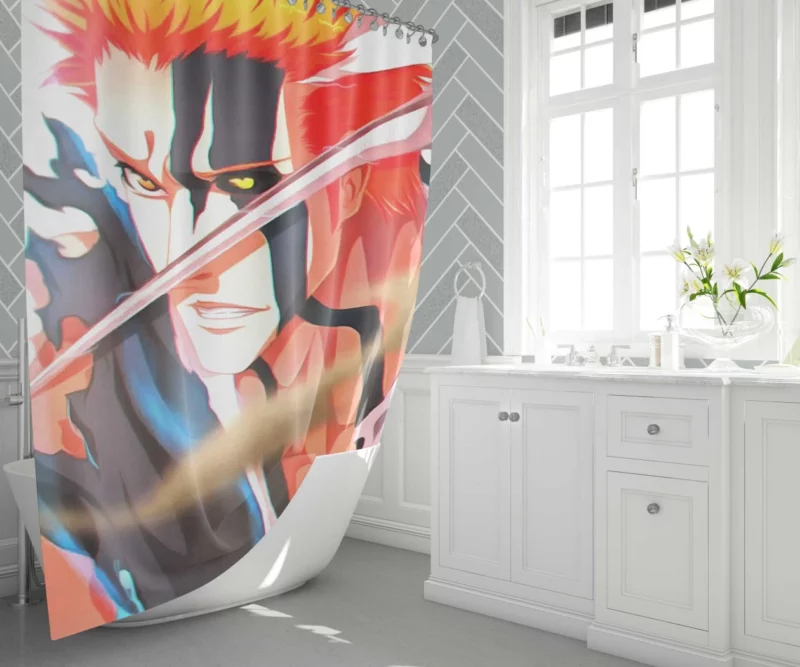 Horn of Salvation Ichigo Triumph Anime Shower Curtain 1